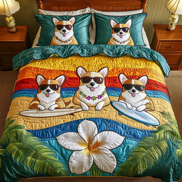 Beach Buddies Trio 3-Piece Quilted Bedding Set
