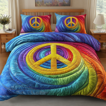 Boho Vibes 3-Piece Quilted Bedding Set