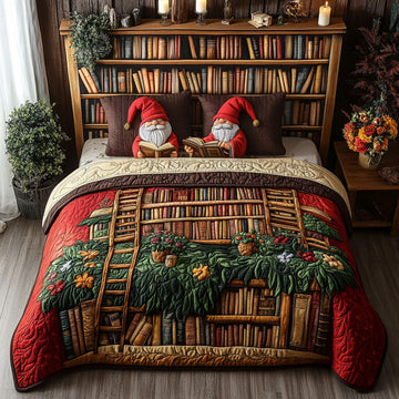 Bookshelf Buddy 3-Piece Quilted Bedding Set