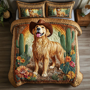 Boots And Bark 3-Piece Quilted Bedding Set
