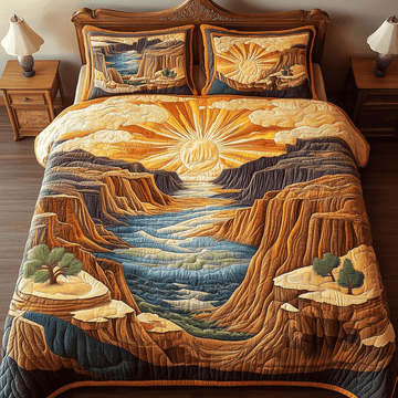 Canyon Bliss Sun 3-Piece Quilted Bedding Set