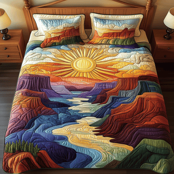 Canyon Echoes Sun 3-Piece Quilted Bedding Set