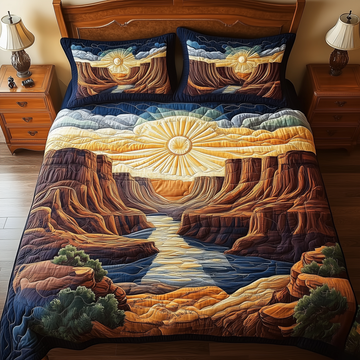 Canyon Glory 3-Piece Quilted Bedding Set