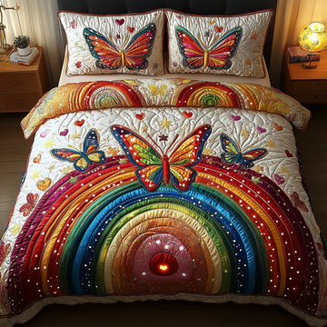 Classic Celestial Wings 3-Piece Quilted Bedding Set