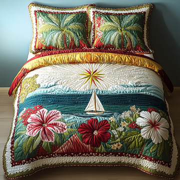 Heritage Coastal Breeze 3-Piece Quilted Bedding Set