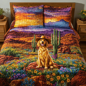 Cowpoke Cuddles 3-Piece Quilted Bedding Set