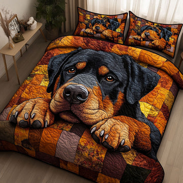 Cozy Canine Charm 3-Piece Quilted Bedding Set