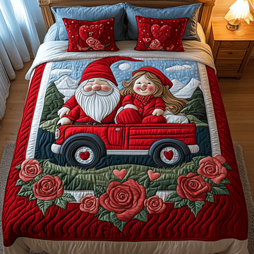 Cozy Gnome Road 3-Piece Quilted Bedding Set