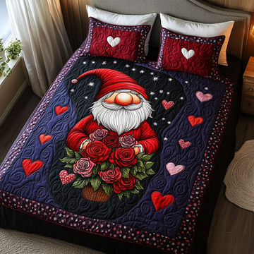 Cozy Valentine 3-Piece Quilted Bedding Set