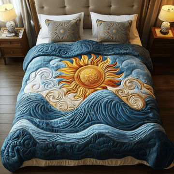 Dazzling Rays 3-Piece Quilted Bedding Set