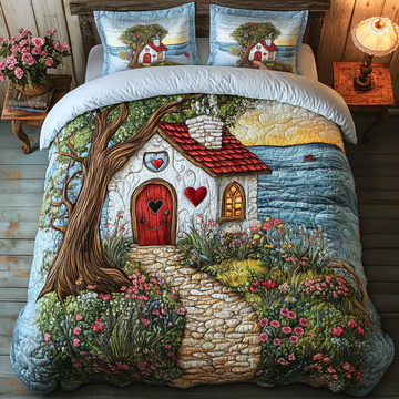 Dreamy Pathway 3-Piece Quilted Bedding Set