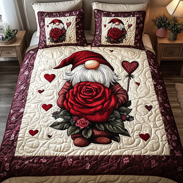 Dreamy Valentine 3-Piece Quilted Bedding Set
