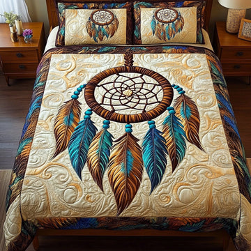 Ethereal Dreamcatcher 3-Piece Quilted Bedding Set