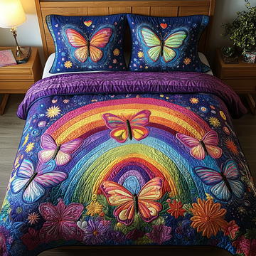 Classic Ethereal Flight 3-Piece Quilted Bedding Set