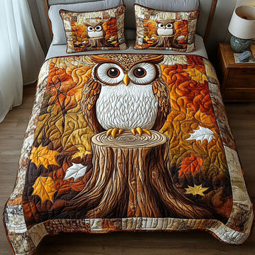 Fall Guardian 3-Piece Quilted Bedding Set