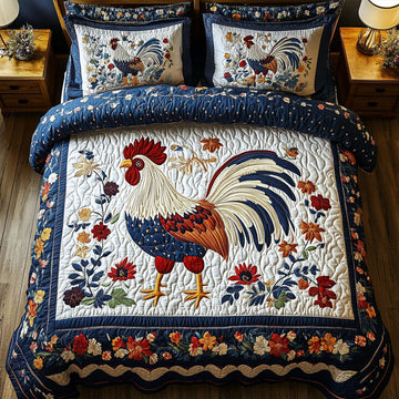 Farmyard Pride 3-Piece Quilted Bedding Set