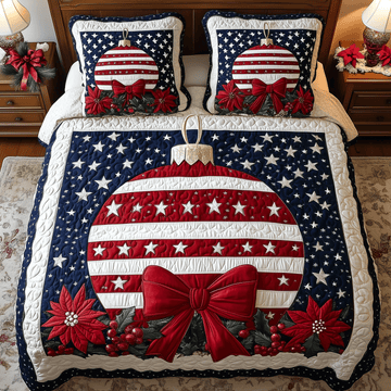Festive Freedom 3-Piece Quilted Bedding Set