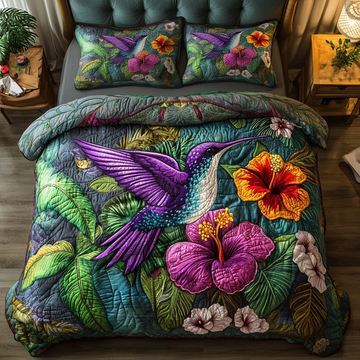 Flight Of Wonder 3-Piece Quilted Bedding Set