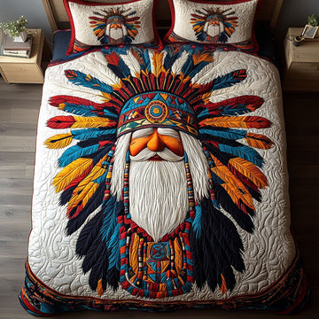 Gnome Of The Sacred Hoop 3-Piece Quilted Bedding Set