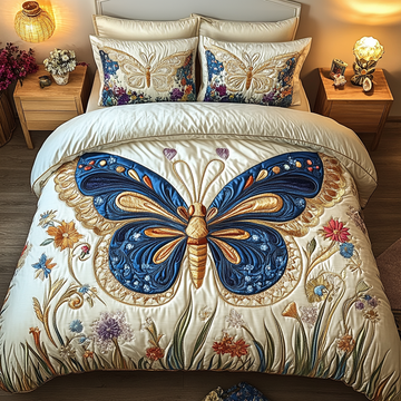 Golden Wings Elegance Animal 3-Piece Quilted Bedding Set