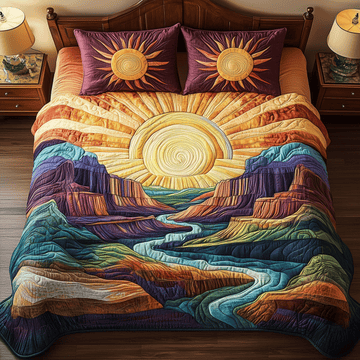 Grand Canyon Adventure 3-Piece Quilted Bedding Set