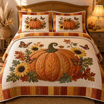 Harvest Blessings 3-Piece Quilted Bedding Set