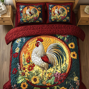 Harvest Strut 3-Piece Quilted Bedding Set