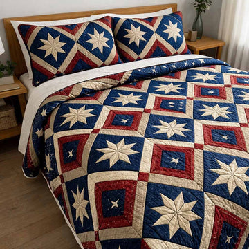 Heritage Star Americana 3-Piece Quilted Bedding Set