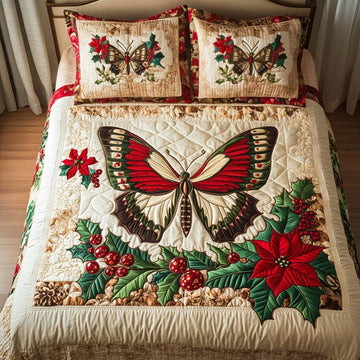 Holiday Delight 3-Piece Quilted Bedding Set