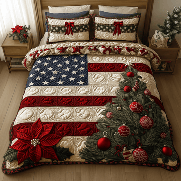 Holiday Heritage 3-Piece Quilted Bedding Set