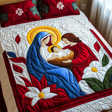 Classic Holy Light 3-Piece Quilted Bedding Set