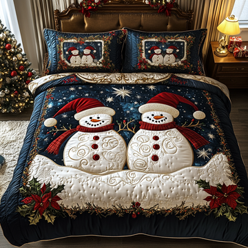 Icy Charm 3-Piece Quilted Bedding Set