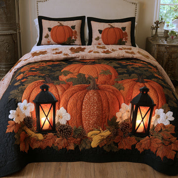 Lantern Light Harvest 3-Piece Quilted Bedding Set