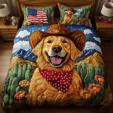 Lasso Lover 3-Piece Quilted Bedding Set