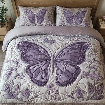 Lavender Dreams Animal 3-Piece Quilted Bedding Set