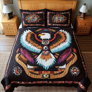 Majestic Sky King 3-Piece Quilted Bedding Set