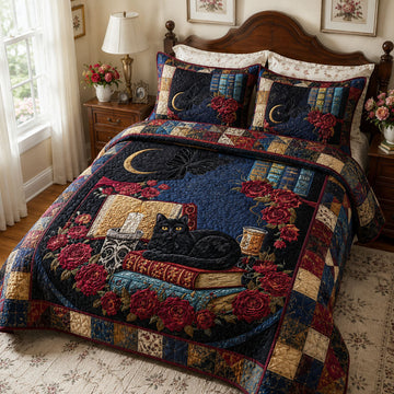 Midnight Reading Companion 3-Piece Quilted Bedding Set
