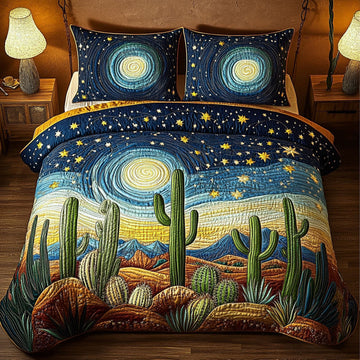 Moonlit Terrain 3-Piece Quilted Bedding Set