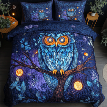 Night Guardian 3-Piece Quilted Bedding Set