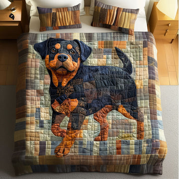 Patchwork Paws Quilt 3-Piece Quilted Bedding Set