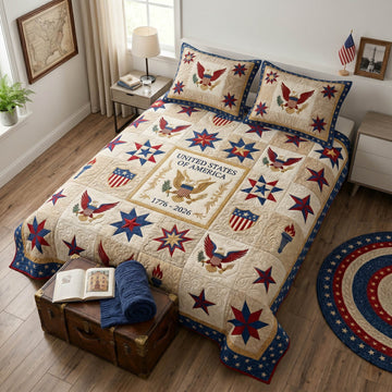 Patriot Heritage 3-Piece Quilted Bedding Set