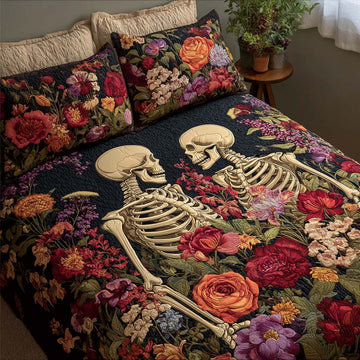 Phantom Hearts 3-Piece Quilted Bedding Set