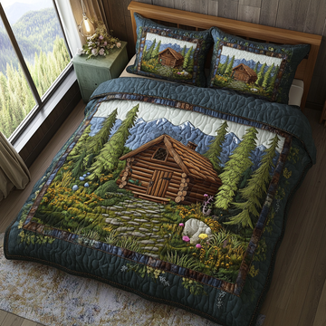 Pinewood Haven 3-Piece Quilted Bedding Set