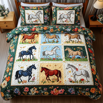 Prairie Majesty Animal 3-Piece Quilted Bedding Set