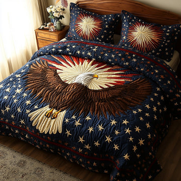 Proud Wings 3-Piece Quilted Bedding Set