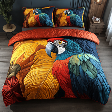 Rainbow Wing 3-Piece Quilted Bedding Set