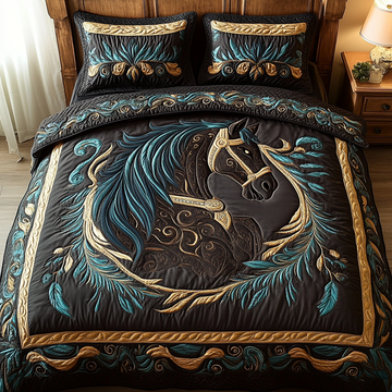 Regal Stride 3-Piece Quilted Bedding Set