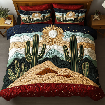 Resilient Roots 3-Piece Quilted Bedding Set