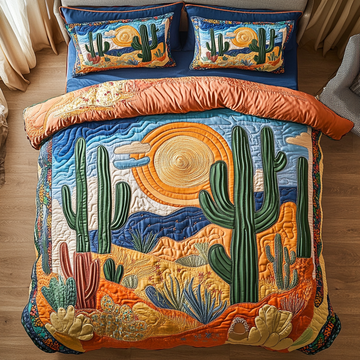 Classic Resilient Roots 3-Piece Quilted Bedding Set