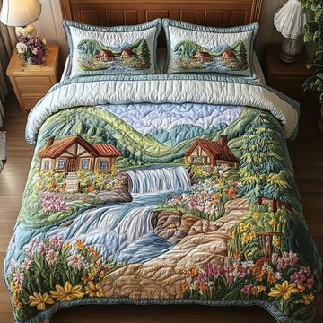 River View 3-Piece Quilted Bedding Set